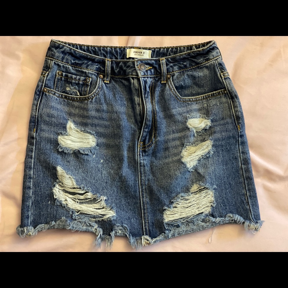 jean skirt